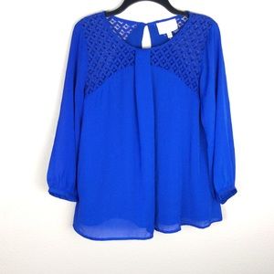 Skies Are Blue Stitch Fix Lace Blouse